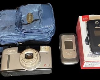 Canon Z115 Camera and Phones