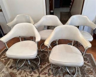 ChroModern Chair Co MCM Swivel Dining Chairs