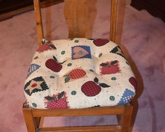 County French Style Vintage Vanity Chair with Cushion