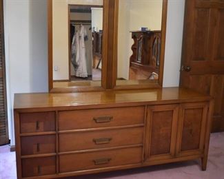Mid Century Modern Dresser with Mirror from Plaza Furniture Co