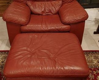 Oversized Chair with Ottoman