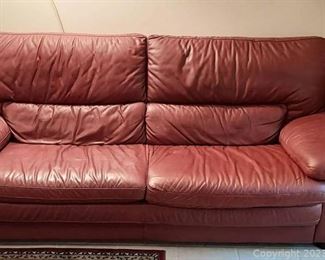 Rust Color 3 Person Sofa