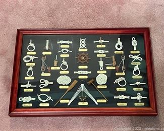 Sailer Ship Marine Knot Display Case