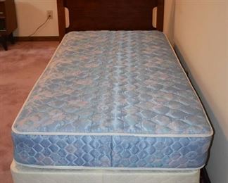 Twin Head Board American Federal Style with Mattress and Box Springs