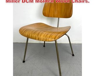 Lot 15 Charles EAMES Herman Miller DCM Molded Wood Chairs. 