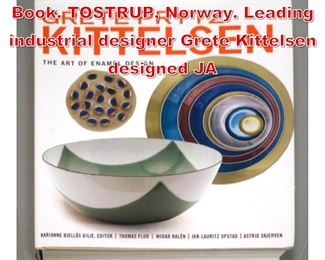 Lot 34 GRETE PRYTZ KITTELSEN Book. TOSTRUP, Norway. Leading industrial designer Grete Kittelsen designed JA