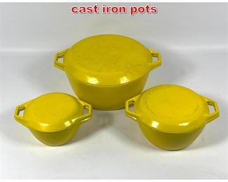 Lot 66 Copco Denmark enameled cast iron pots