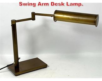 Lot 88 Bronze Finish NESSEN NY Swing Arm Desk Lamp. 