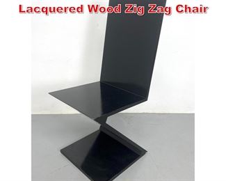 Lot 115 Gerrit Rietveld Style Lacquered Wood Zig Zag Chair