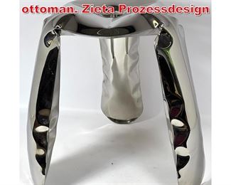 Lot 154 Plopp stainless steel stool ottoman. Zieta Prozessdesign
