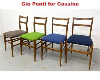 Lot 166 Set 4 Leggera Chairs by Gio Ponti for Cassina