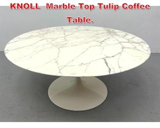 Lot 181 EERO SAARINEN for KNOLL Marble Top Tulip Coffee Table. 