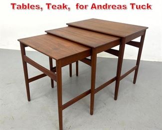 Lot 194 Hans Wegner Nesting Tables, Teak, for Andreas Tuck