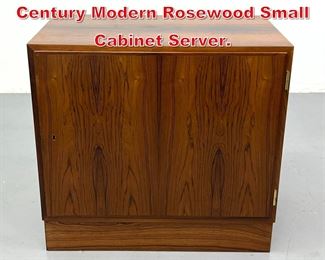 Lot 196 Poul Hundevad Danish Mid Century Modern Rosewood Small Cabinet Server. 