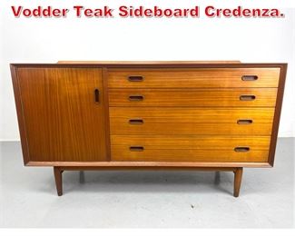 Lot 229 Danish Modern Arne Vodder Teak Sideboard Credenza. 