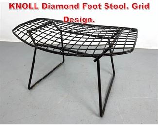Lot 271 HARRY BERTOIA for KNOLL Diamond Foot Stool. Grid Design. 