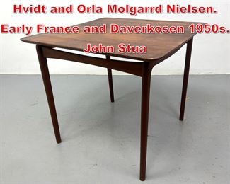 Lot 290 Teak Game Table. Peter Hvidt and Orla Molgarrd Nielsen. Early France and Daverkosen 1950s. John Stua