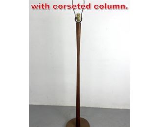 Lot 297 Laurel Teak Floor Lamp with corseted column. 