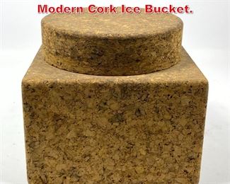 Lot 303 Mort Marton Mid Century Modern Cork Ice Bucket. 