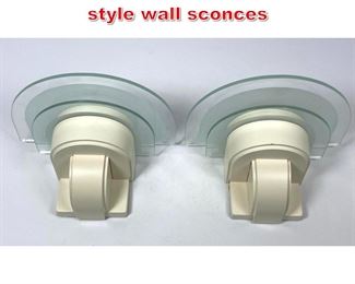 Lot 308 Pair LUMINAIRE art deco style wall sconces
