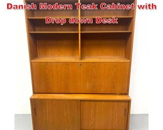 Lot 315 Carlo Jensen for Hundevad Danish Modern Teak Cabinet with Drop down Desk