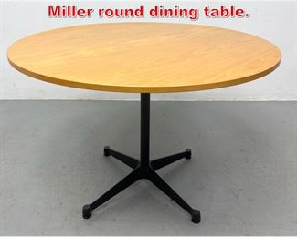 Lot 335 Charles Eames for Herman Miller round dining table. 