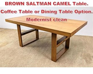 Lot 350 VAN KEPPEL GREEN for BROWN SALTMAN CAMEL Table. Coffee Table or Dining Table Option. Modernist clean