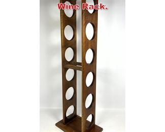 Lot 379 Tall Mid Century Modern Wine Rack. 
