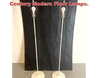 Lot 391 Pair of Laurel Mod Mid Century Modern Floor Lamps. 