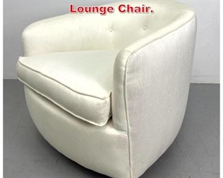 Lot 498 Milo Baughman Swivel Tub Lounge Chair. 