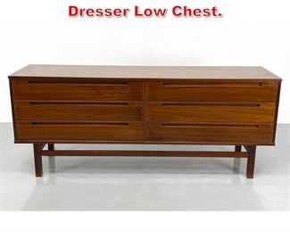 Lot 548 Danish Modern Six Drawer Dresser Low Chest. 