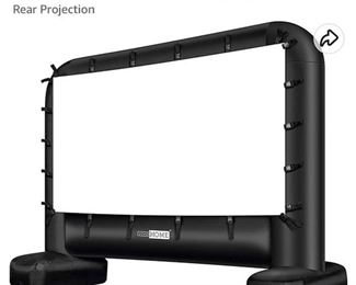 Inflatable Movie Screen and Vanko Projector and Stand