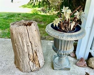 Chunk of wood, planter (SOLD)