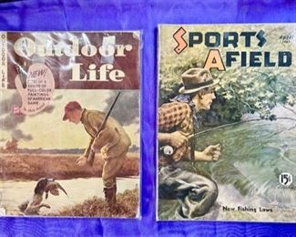 Vintage Outdoor Life & Sports A Field magazines