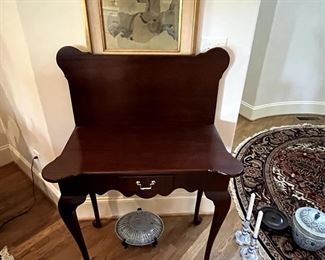 ANTIQUE MAHOGANY CARD TABLE