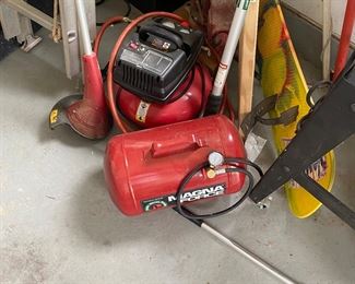 air compressor and tank