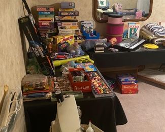 kenmore sewing machine and game room