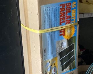 solar panels --never opened or used