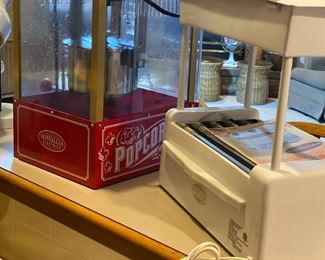 popcorn and hot dog machines