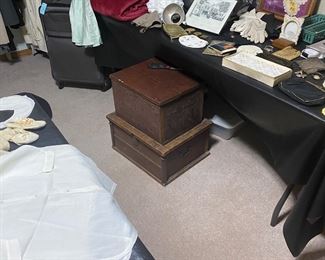 antique silver service storage 