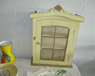 Painted Italian wall cabinet