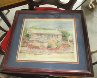 C. Holding, Bermuda listed artist, watercolor