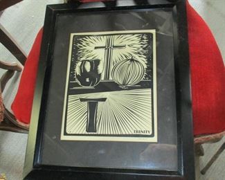 John Preble, Louisiana artis, alphabet   series, T, Trinity. The artist is represented in NOMA and the OGDEN MUSEUM