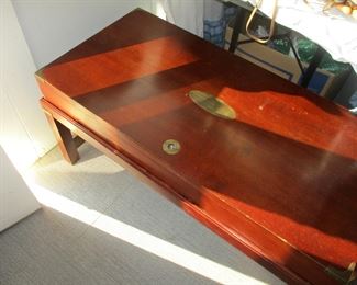 Military brass mounted    low table