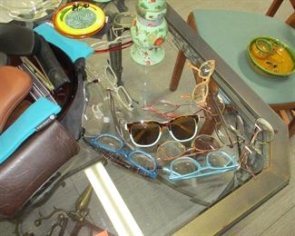 Part of the large number of designer glass frames and sunglasses