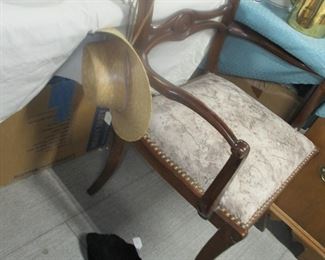 Regency  sabre leg armchair