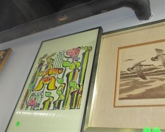 Walter Anderson lion linocut