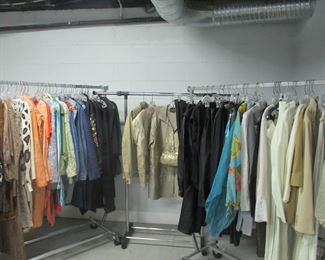 Another photo of the huge collection of clothes