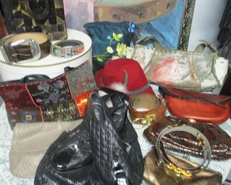 Designer purses and shoes