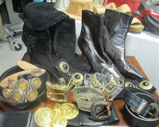 Designer belts and shoes